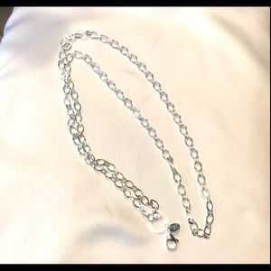 Origami Owl 32" Silver Flat Oval Link Chain retired